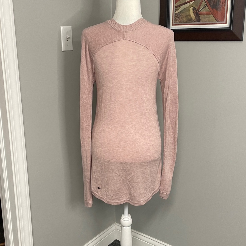 Women's‎ Lululemon Hello Aloe Pullover Long Sleeve Sweater Pink Medium 6/8 - Picture 7 of 11